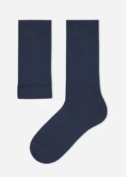 Short Socks^Calzedonia Men's Crew Socks With Cashmere 870 - Light Blue Grey