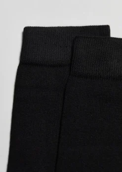 Short Socks^Calzedonia Men's Crew Warm Cotton Socks 019 - Black