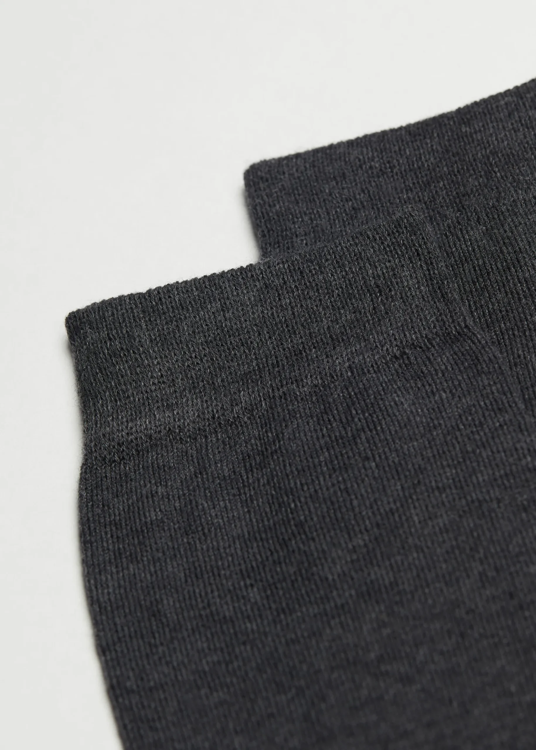 Short Socks^Calzedonia Men's Crew Warm Cotton Socks 020 - Anthracite Grey Blend