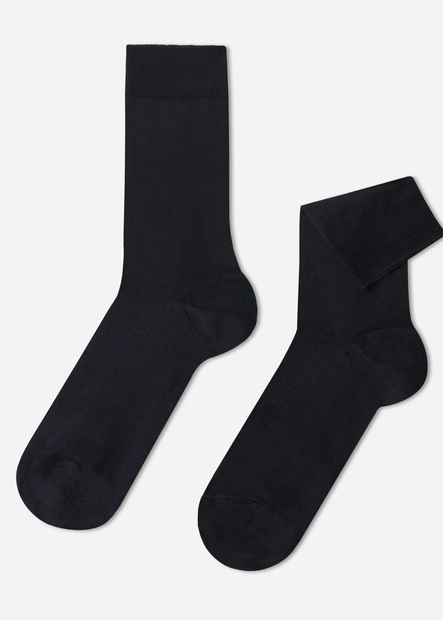 Short Socks^Calzedonia Men's Crewstretch Cotton Socks 016 - Blue