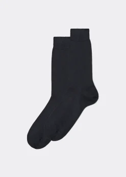 Short Socks^Calzedonia Men's Lisle Thread Short Socks 020 - Anthracite Grey Blend