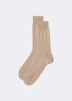 Short Socks^Calzedonia Men's Lisle Thread Short Socks 599 - Powder