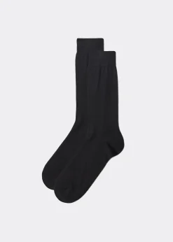 Short Socks^Calzedonia Men's Lisle Thread Short Socks 019 - Black