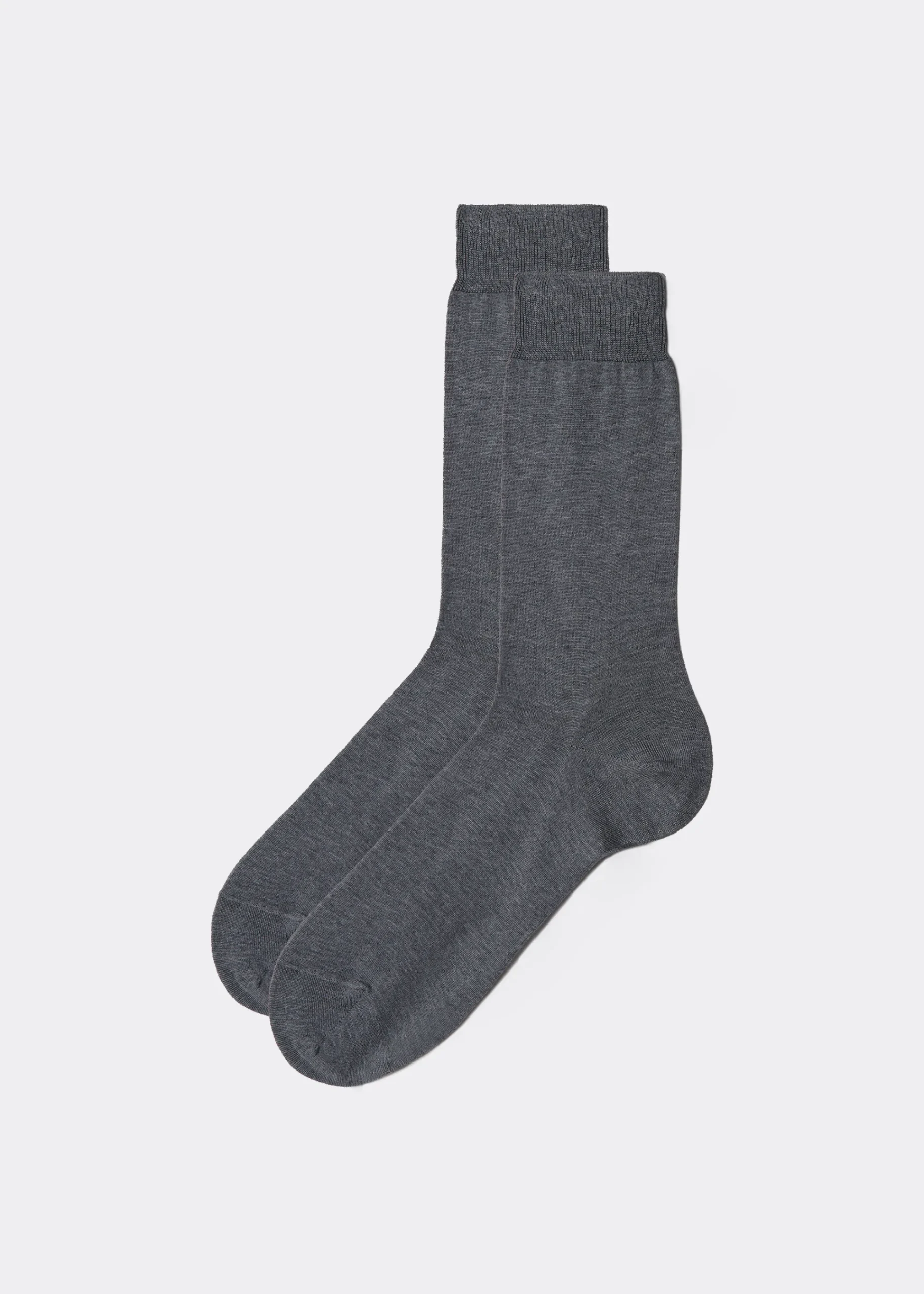 Short Socks^Calzedonia Men's Lisle Thread Short Socks 042 - Mid Grey Blend