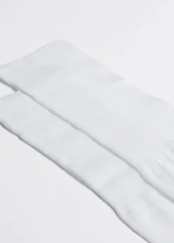 Long Socks^Calzedonia Men's Long Lisle Thread Socks 001 - White