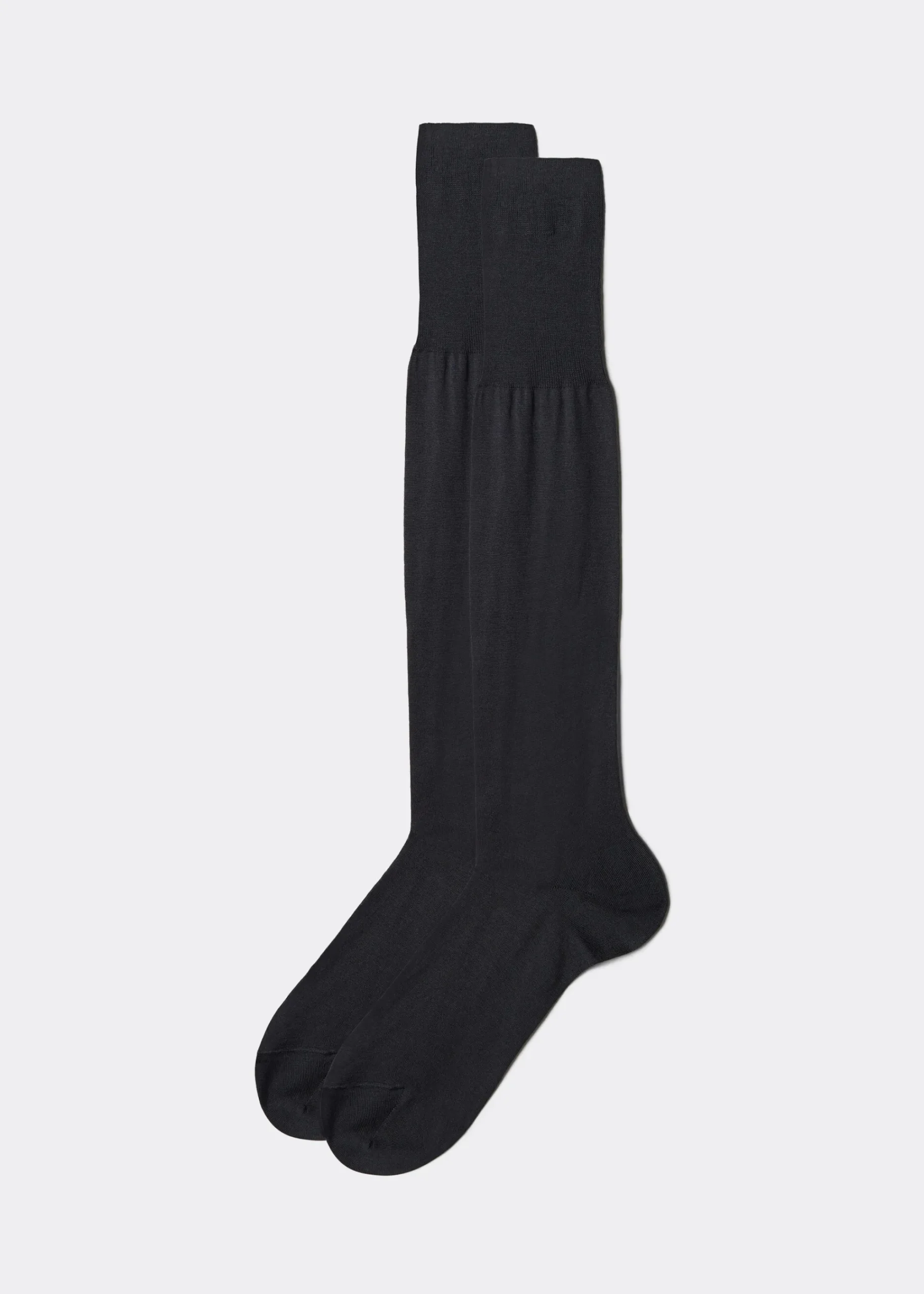 Long Socks^Calzedonia Men's Long Lisle Thread Socks 020 - Anthracite Grey Blend