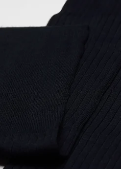 Long Socks^Calzedonia Men's Long Ribbed Lisle Thread Socks 016 - Blue