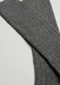 Long Socks^Calzedonia Men's Long Ribbed Socks With Wool And Cashmere 042 - Mid Grey Blend