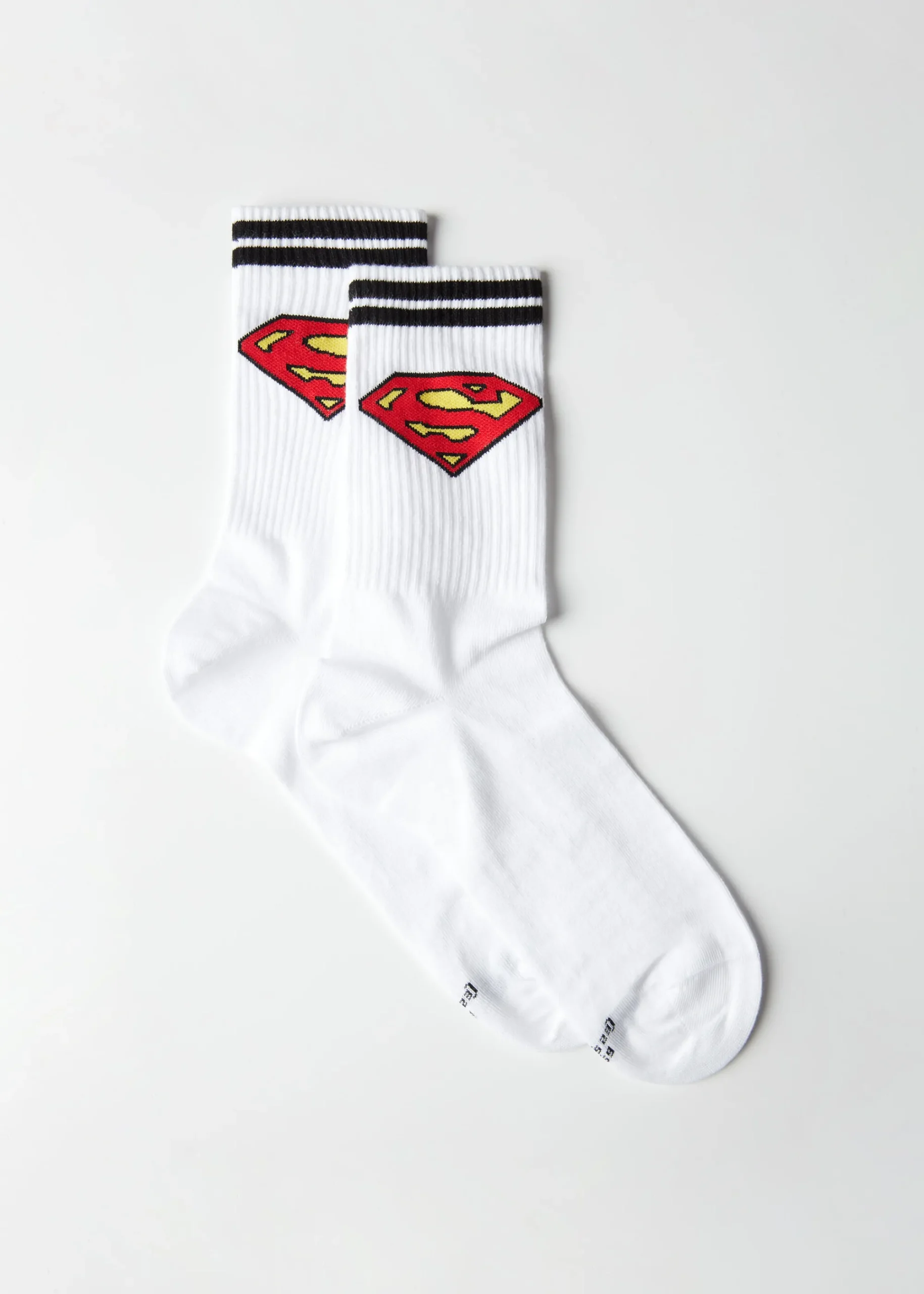 Short Socks^Calzedonia Men's Superman Crew Socks 9706 - White Superman Logo