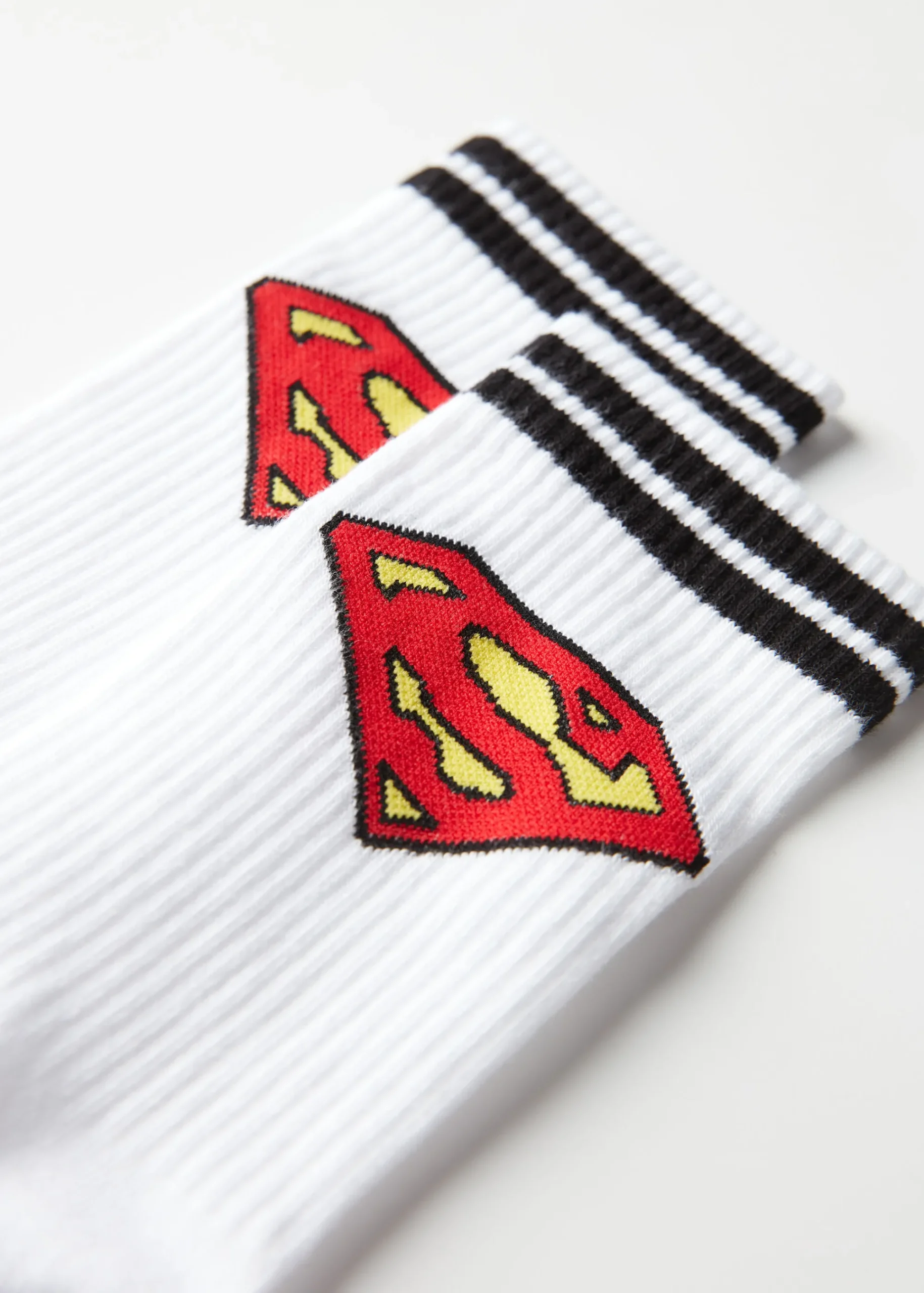 Short Socks^Calzedonia Men's Superman Crew Socks 9706 - White Superman Logo