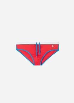Briefs^Calzedonia Men's Swim Briefs Malindi 645C - Summer Red