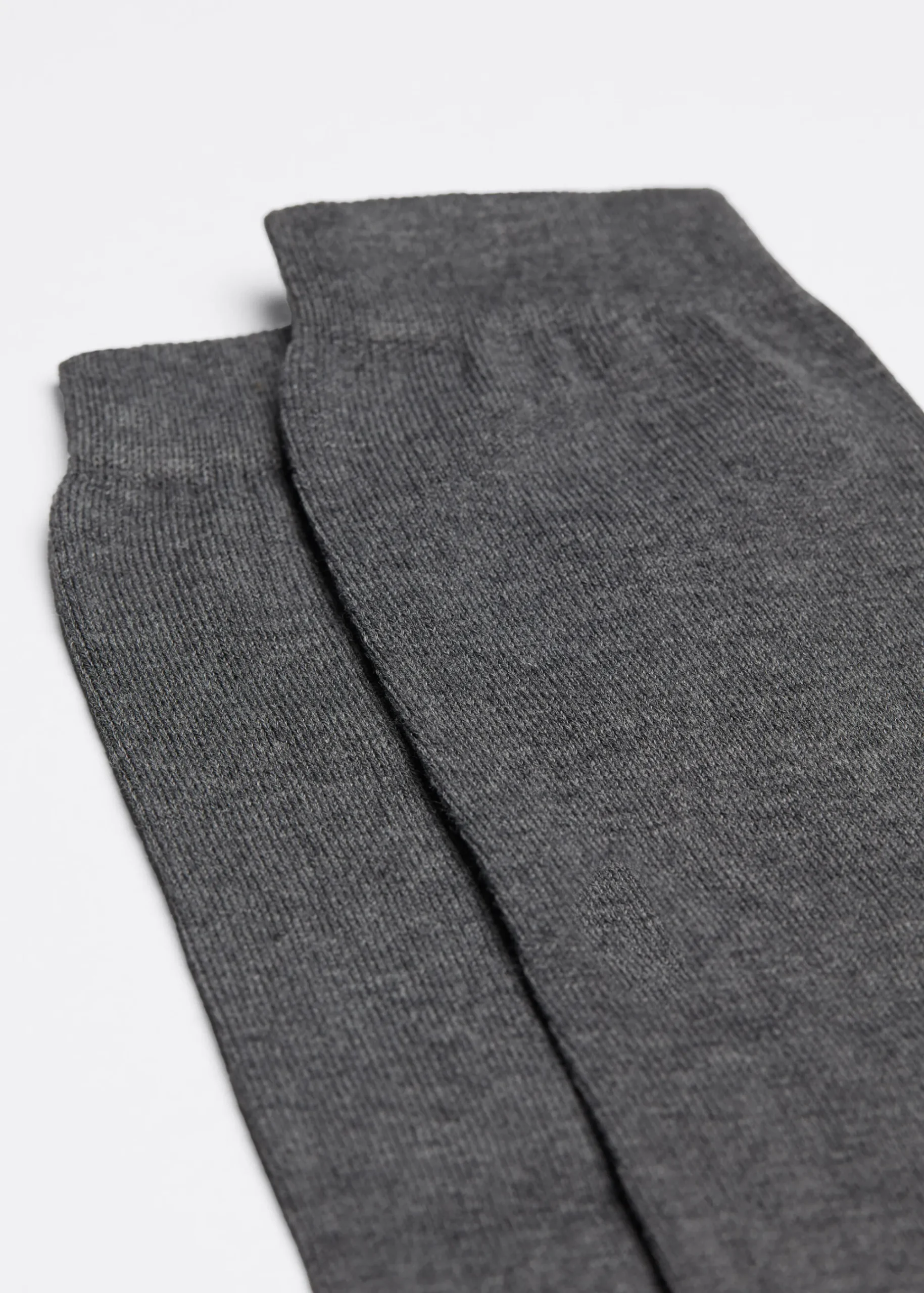 Long Socks^Calzedonia Men's Warm Cotton Long Socks 042 - Mid Grey Blend