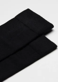 Short Socks^Calzedonia Men's Wool And Cotton Crew Socks 019 - Black