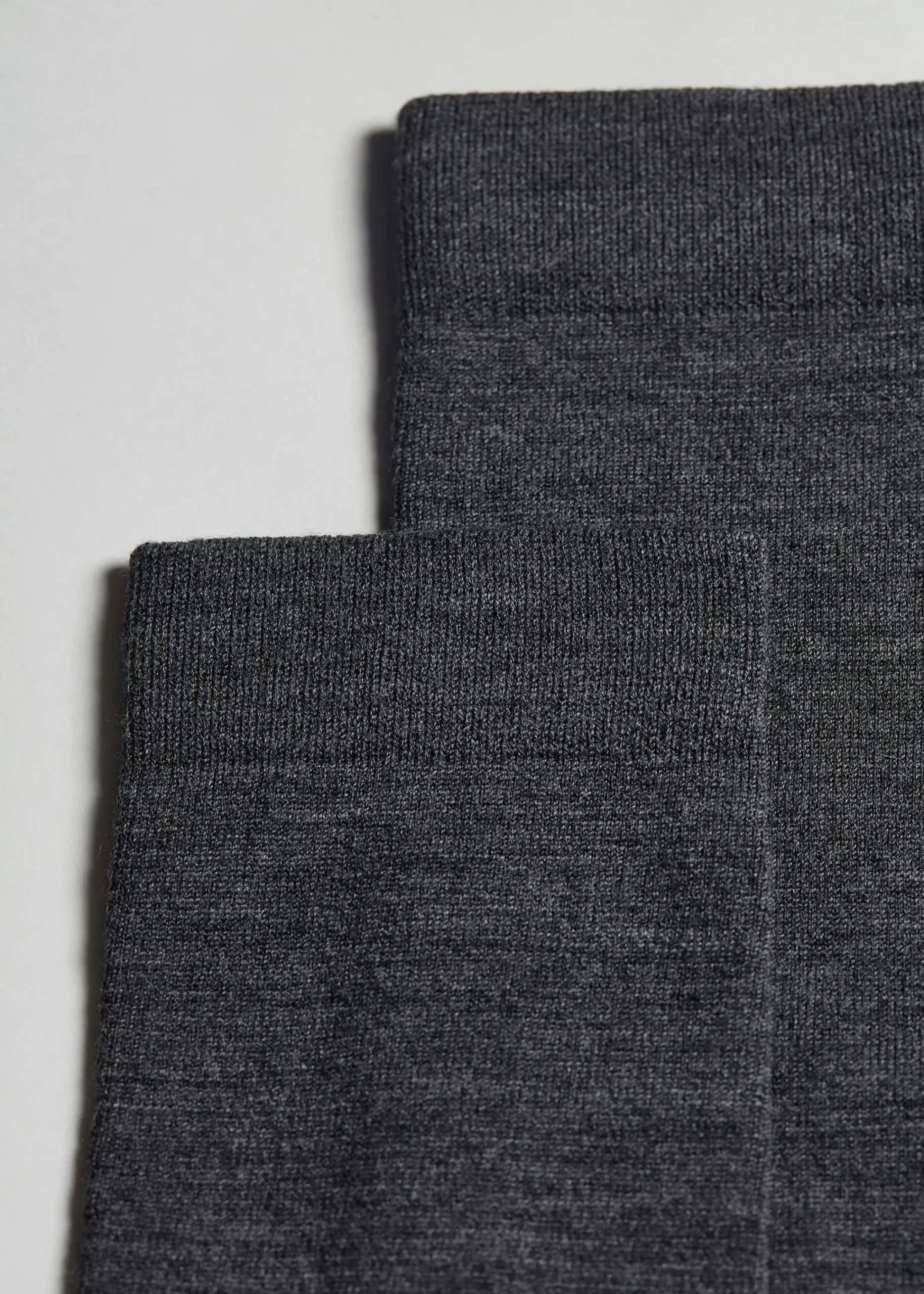 Long Socks^Calzedonia Men's Wool And Cotton Long Socks 711 - Charcoal Grey Blend