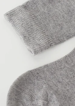 Socks^Calzedonia Newborn Cotton Short Socks 031 - Grey Blend