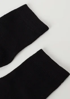 Socks^Calzedonia Newborn Cotton Short Socks 019 - Black