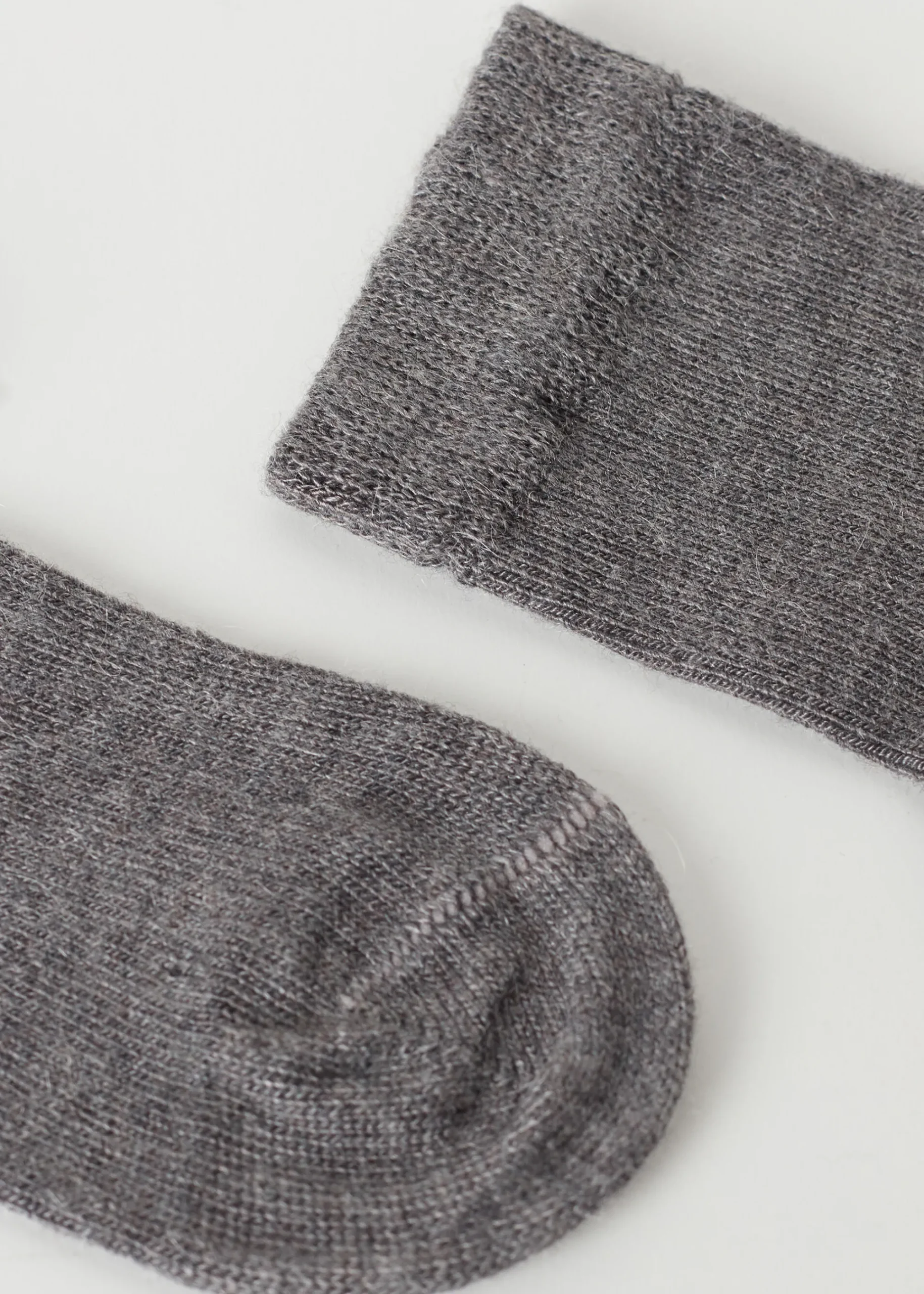 Socks^Calzedonia Newborn Short Socks With Cashmere 042 - Mid Grey Blend