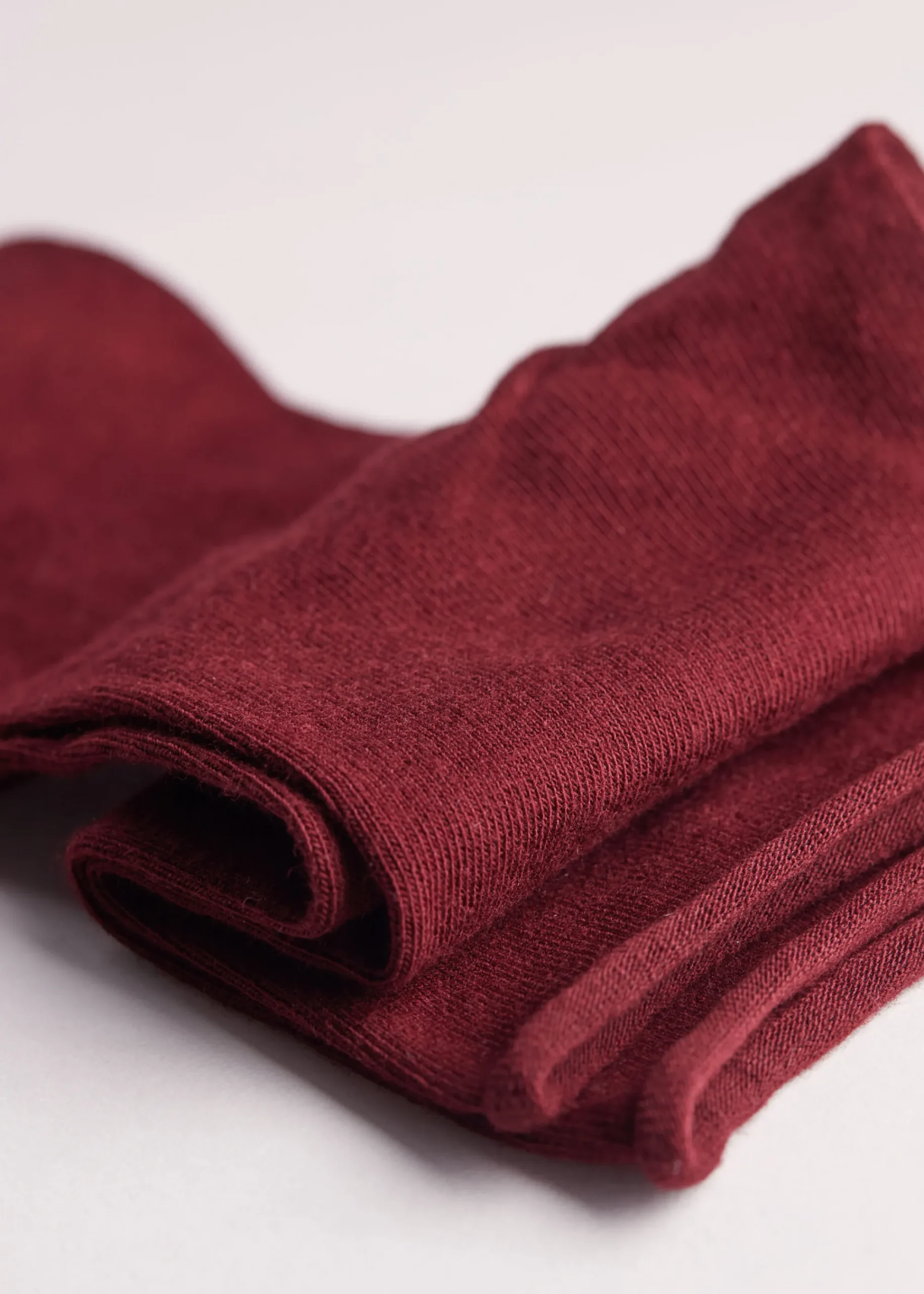 Short Socks^Calzedonia Non-Elastic Cotton Ankle Socks 958 - Rhubarb Red