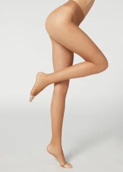 Sheer Tights^Calzedonia Open Toe Sheer Tights 315 - Nude 7 - Bronze