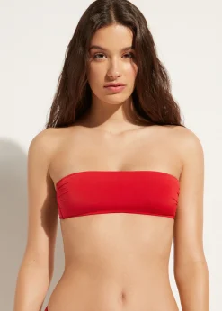 Bikini^Calzedonia Padded Bandeau Bikini Top Indonesia 645C - Summer Red