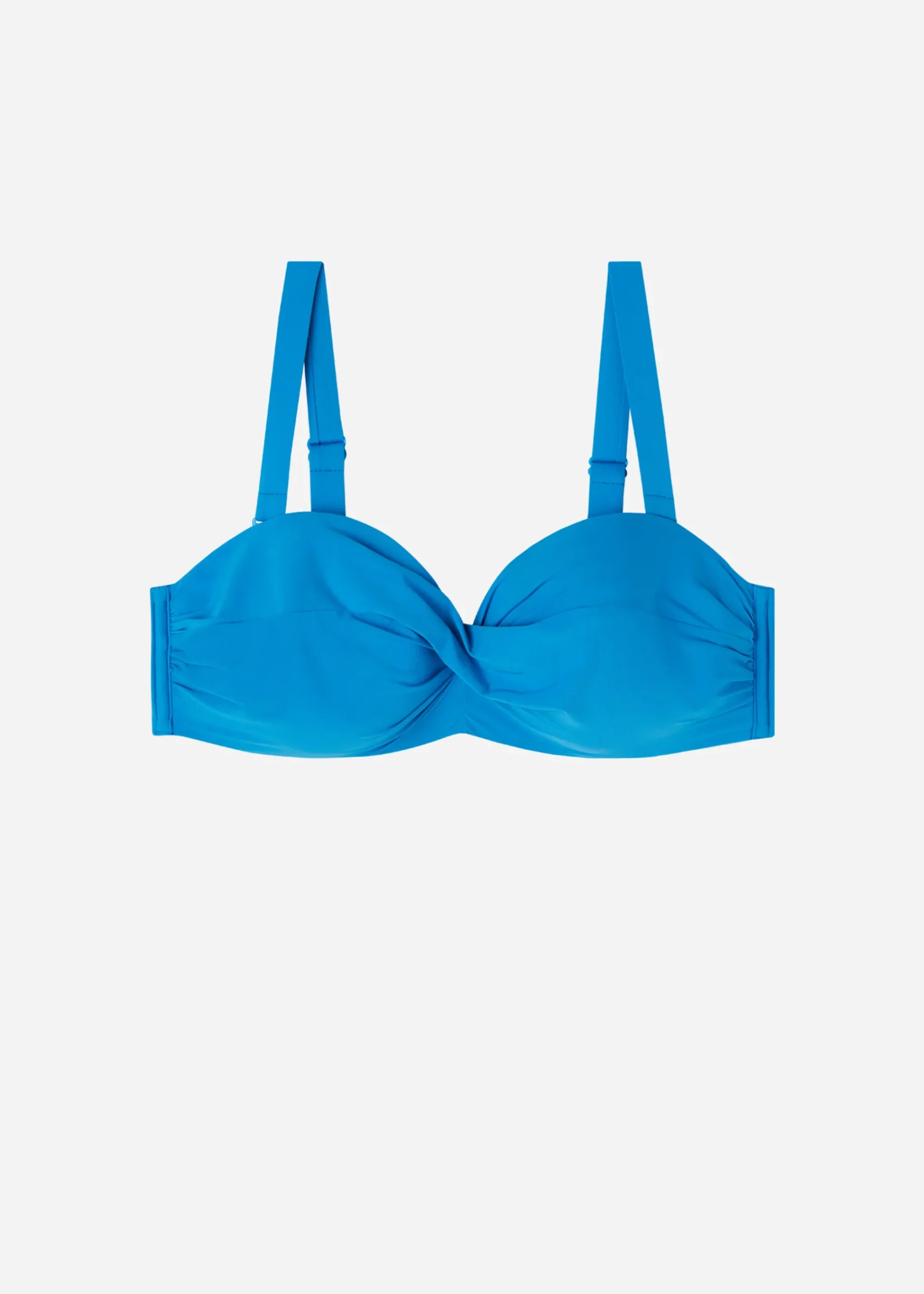 Bikini^Calzedonia Padded Bandeau Bikini Top Indonesia 681C - Electric Blue