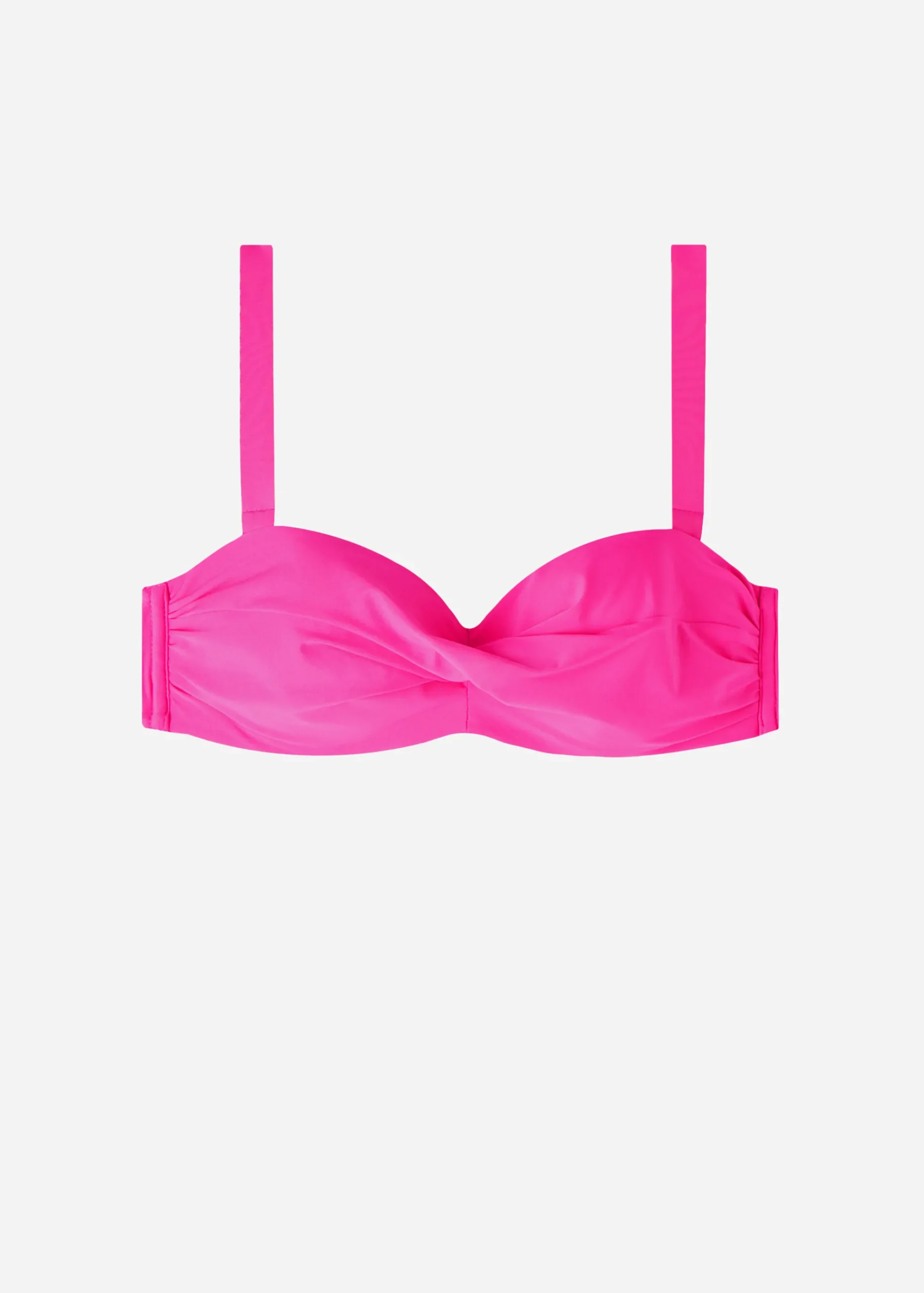 Bikini^Calzedonia Padded Bandeau Bikini Top Indonesia 614C - Bright Pink