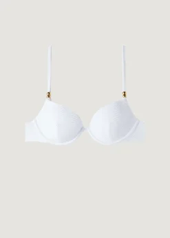 Bikini^Calzedonia Padded Push-Up Bikini Top Casablanca 628C - White 3D
