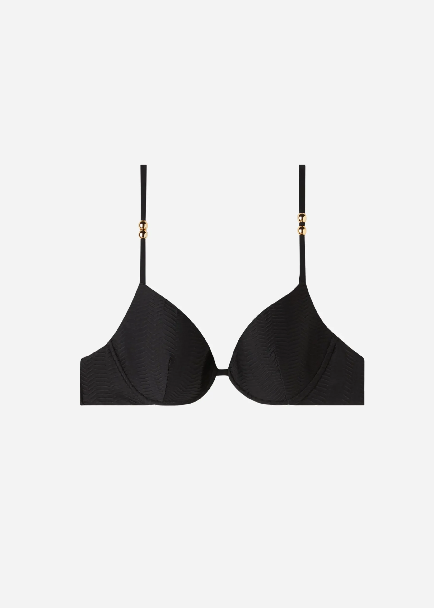Bikini^Calzedonia Padded Push-Up Bikini Top Casablanca 627C - Black 3D