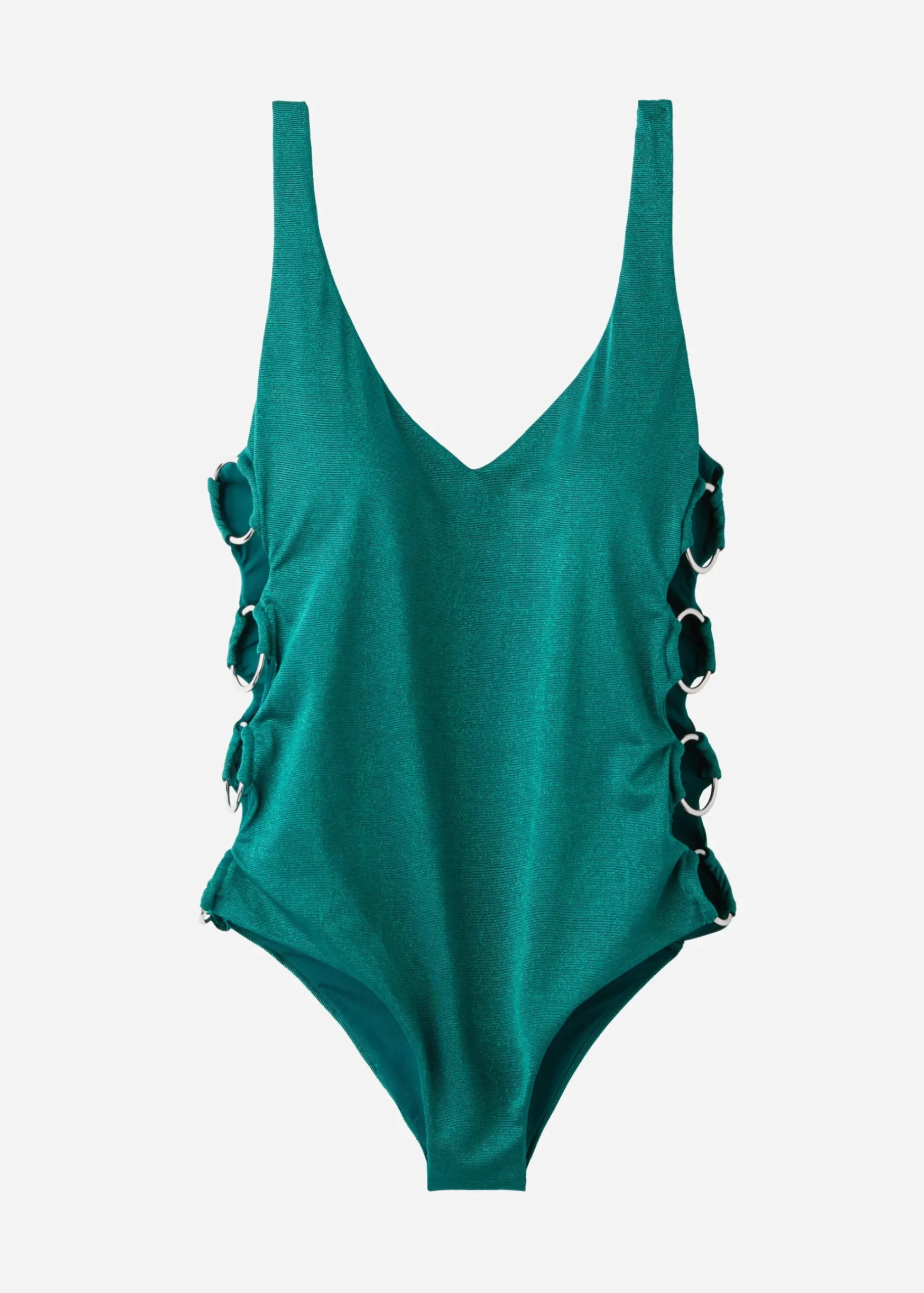 One-Piece Swimswuits^Calzedonia Padded Swimsuit Hollywood 651C - Shiny Green