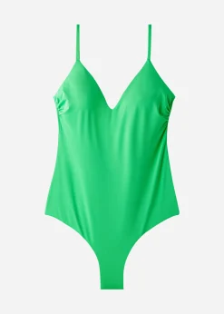 One-Piece Swimswuits^Calzedonia Padded Swimsuit Indonesia 615C - Shiny Green