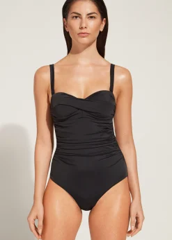 One-Piece Swimswuits^Calzedonia Padded Swimsuit Roma 06 - Black