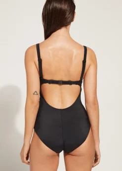 One-Piece Swimswuits^Calzedonia Padded Swimsuit Roma 06 - Black