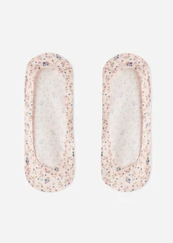 Invisible^Calzedonia Patterned Invisible Socks 9280 - Pink Flowers