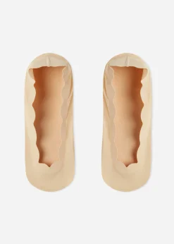 Invisible^Calzedonia Patterned Invisible Socks 9279 - Nude