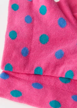 Short Socks^Calzedonia Polka Dot Pattern Short Socks 9663 - Fuchsia Polka Dot