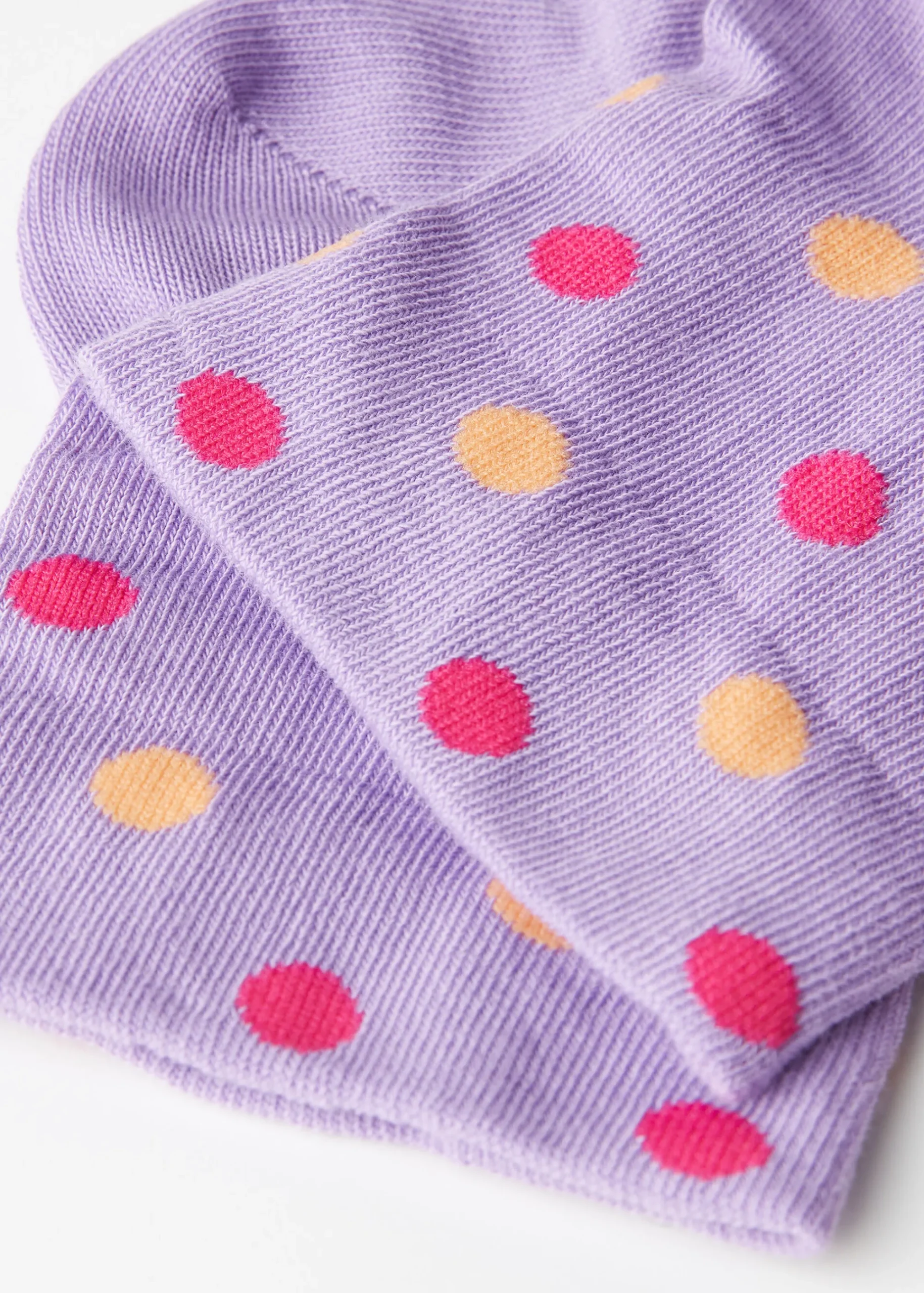 Short Socks^Calzedonia Polka Dot Pattern Short Socks 9662 - Lilac Polka Dot