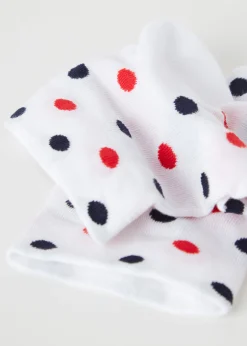Short Socks^Calzedonia Polka Dot Pattern Short Socks 9660 - White Polka Dot