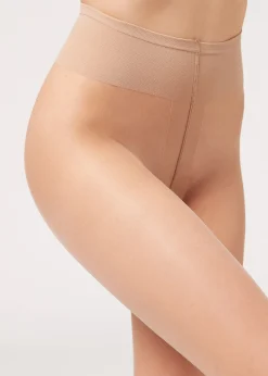 Sheer Tights^Calzedonia Premium Matt Second Skin 15 Denier Tights 3290 - Nude 2 - Natural Tan/Sand