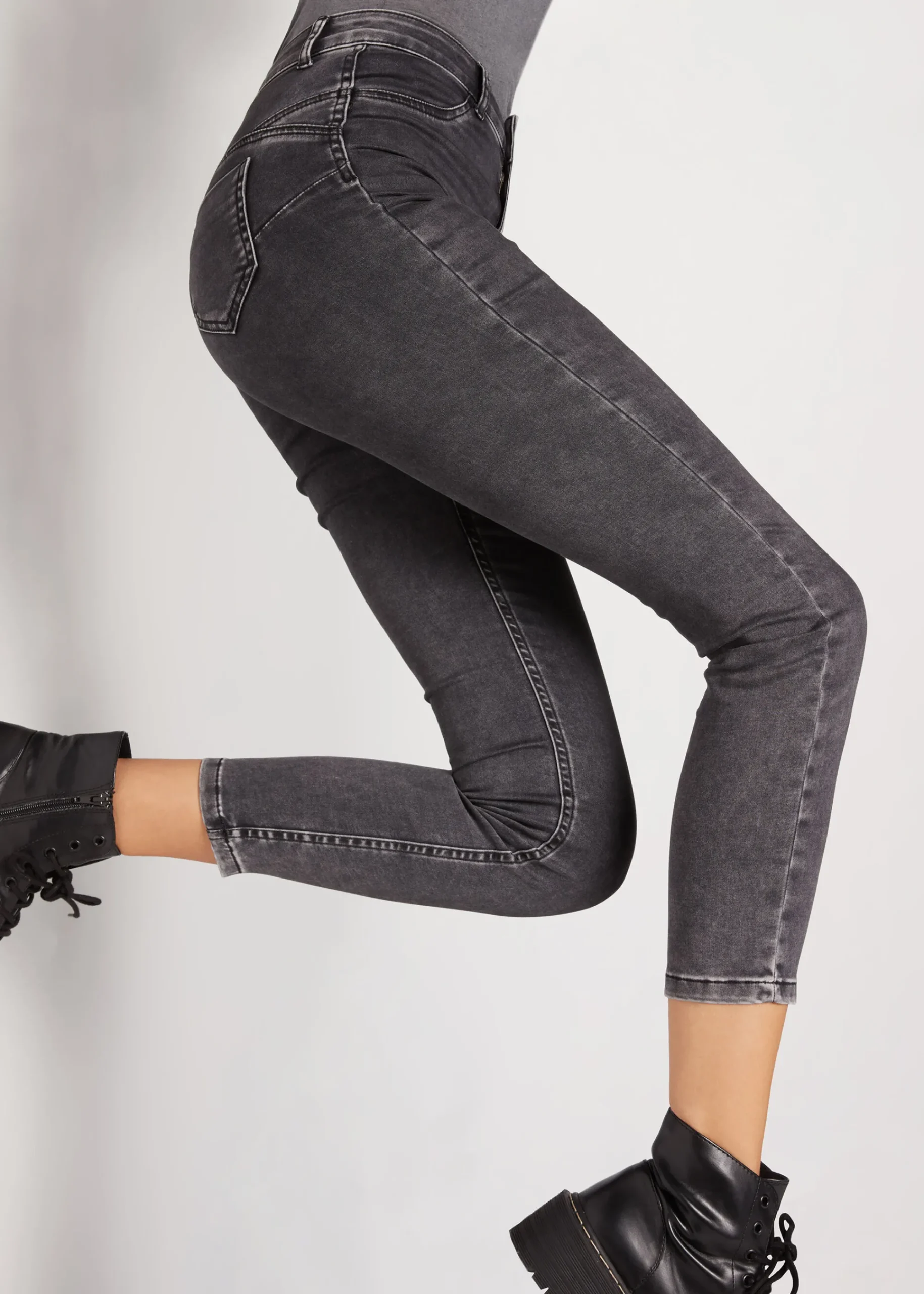 Jeans^Calzedonia Push-Up And Soft Touch Jeans 4597 - Washed Acid Grey