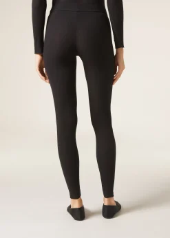 Leggings^Calzedonia Ribbed Leggings With Cashmere 019 - Black