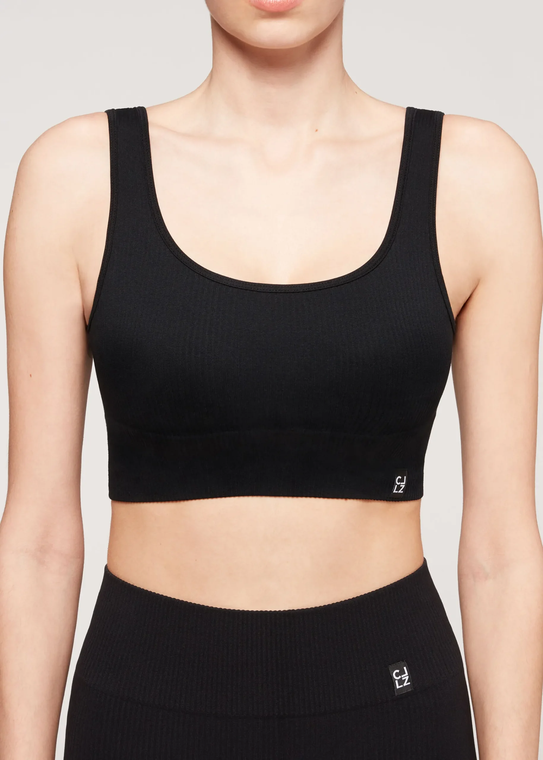 Fitness Top^Calzedonia Ribbed Seamless Sport Top 019 - Black