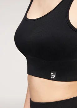 Fitness Top^Calzedonia Ribbed Seamless Sport Top 019 - Black