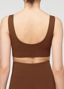 Fitness Top^Calzedonia Ribbed Seamless Sport Top 5276 - Brown