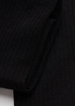 Short Socks^Calzedonia Ribbed Short Socks 9773 - Black Rib