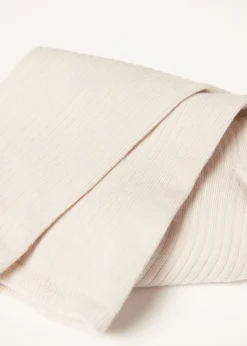 Short Socks^Calzedonia Ribbed Short Socks 9774 - Natural Pearl Rib