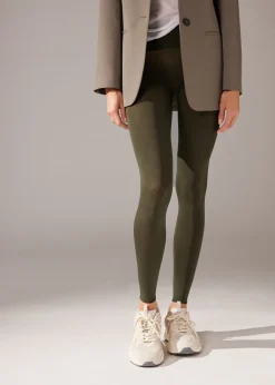 Leggings^Calzedonia Seamless 50 Denier Leggings 030 - Verde Militare