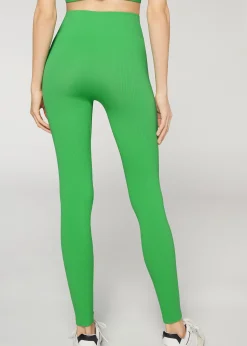 Leggings^Calzedonia Seamless Fine Ribbed Sports Leggings 701C - Green