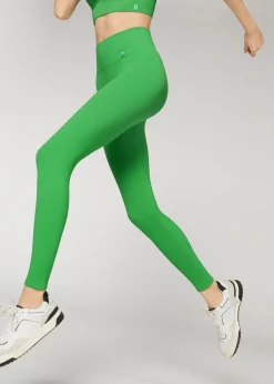 Leggings^Calzedonia Seamless Fine Ribbed Sports Leggings 701C - Green