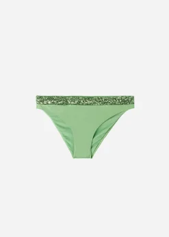 Bikini^Calzedonia Sequin Bikini Bottoms Cannes 622C - Paillettes Desert Green