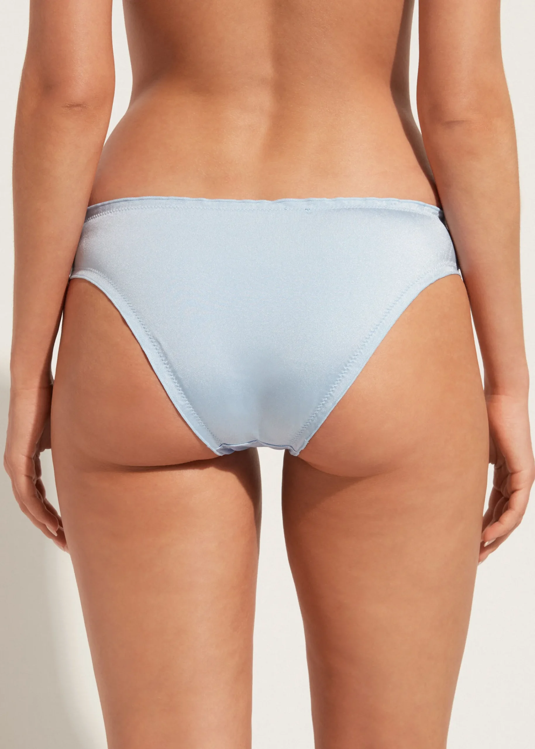 Bikini^Calzedonia Seychelles Graduated Sequin Bikini Bottoms 697C - Light Blue Degrade Sequin